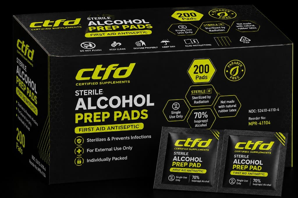 Alcohol Prep Pads 200 ct