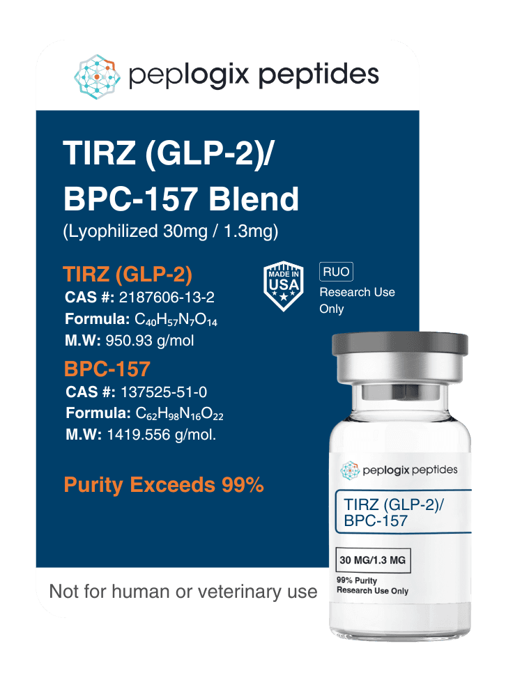 Tirz (GLP-2) / BPC-157 - 30mg / 1.3mg Default
